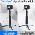 Treppiede monopiede portatile per action camera