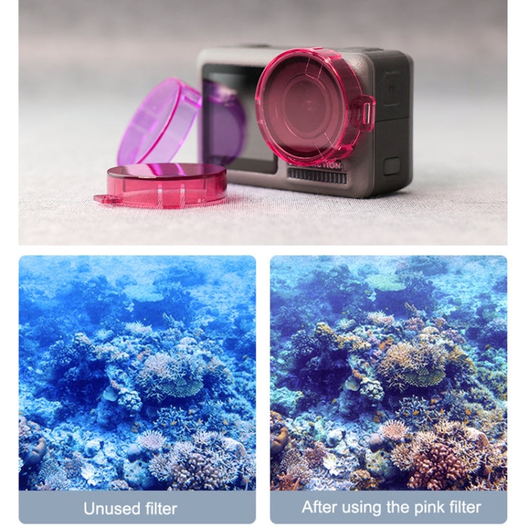 Filtro lenti colorate rotondo a scatto per DJI Osmo Action