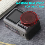Filtro lenti colorate rotondo a scatto per DJI Osmo Action
