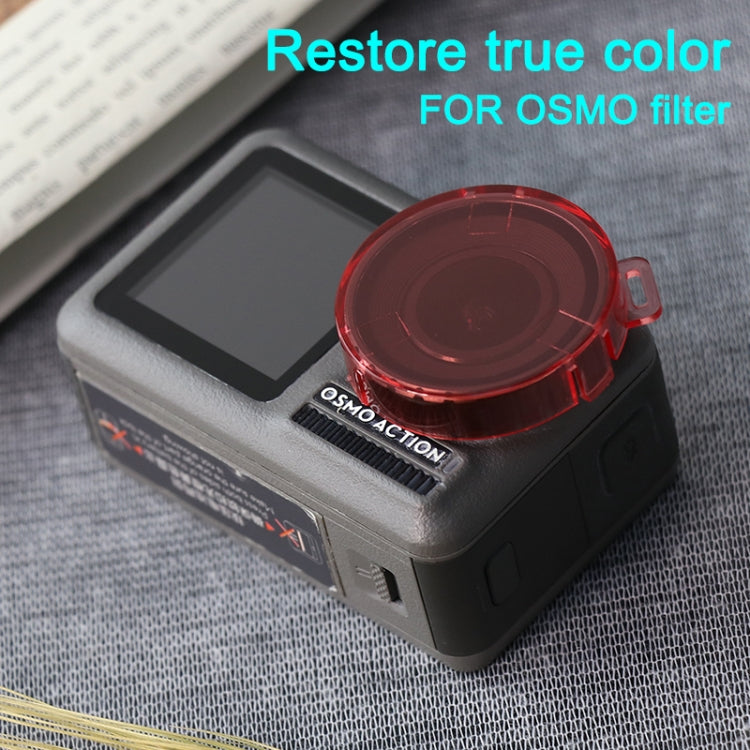 Filtro lenti colorate rotondo a scatto per DJI Osmo Action