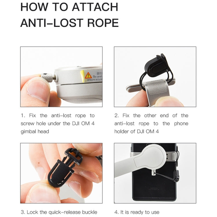 Clip anti-smarrimento con corda per DJI Osmo Mobile 3