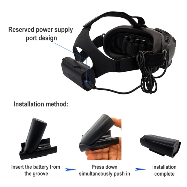 Supporto clip ricarica batteria per occhiali DJI FPV V2