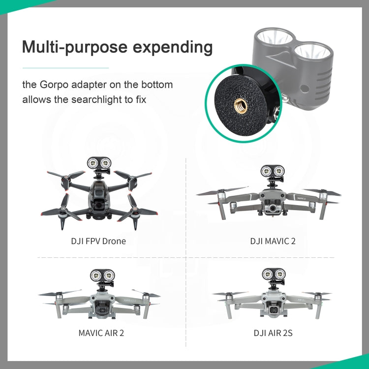 Lampada da volo notturna a forma di gufo per droni DJI