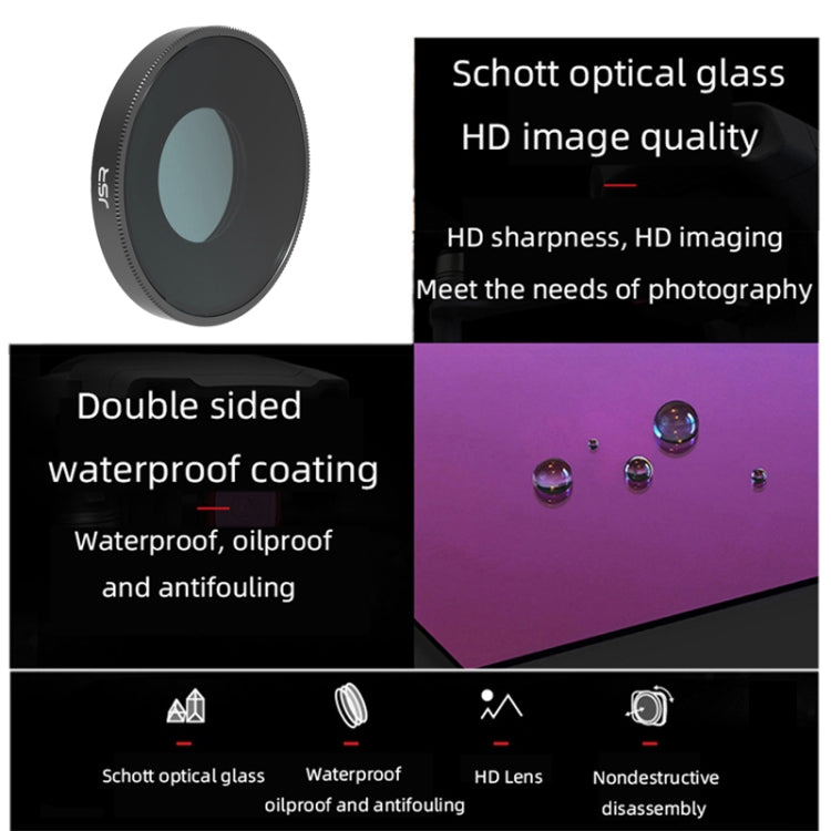 Filtro obiettivo 4 in 1 UV CPL ND16 ND32 per DJI Osmo Action 3