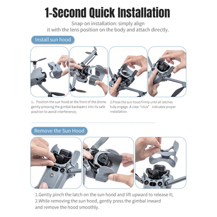 Paraluce antiriflesso per DJI Mini 5 Pro