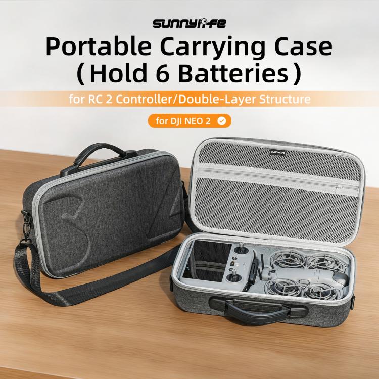 Custodia rigida Sunnylife per DJI Neo 2 con tracolla