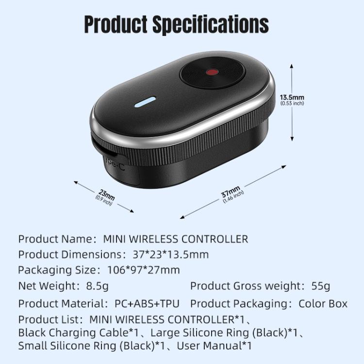 Telecomando wireless per mini action camera compatibile
