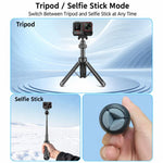 VT-14 Treppiede magnetico da tavolo con testa a sfera telescopica e asta per selfie per GoPro e action camera, VT-10