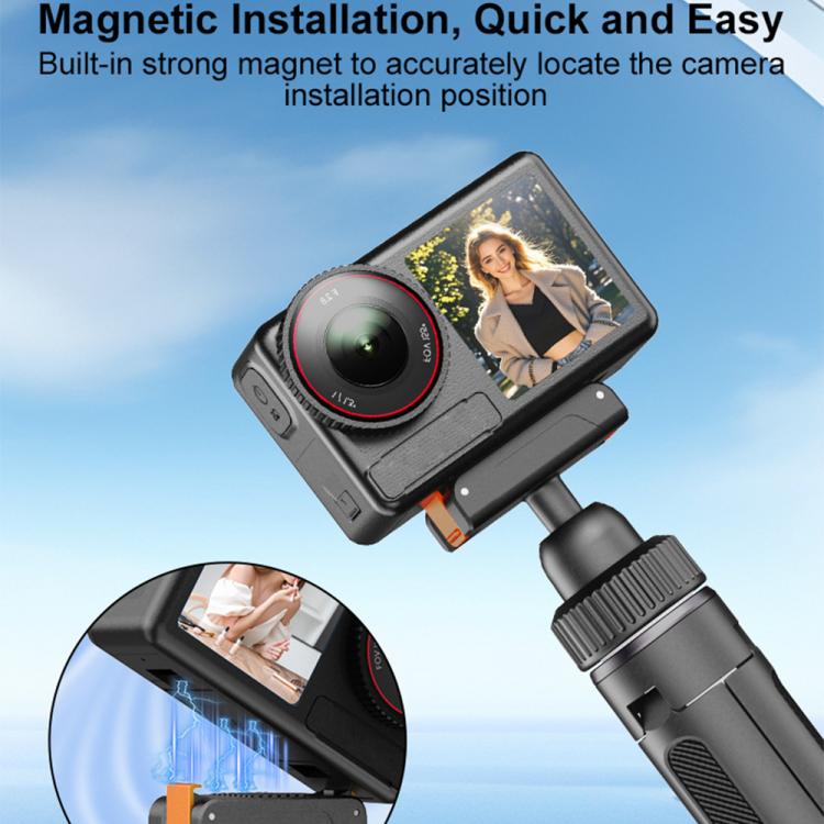 VT-09 Asta per selfie magnetica portatile, mini treppiede telescopico da tavolo per DJI Action 5 Pro / 4 / 3, VT-09
