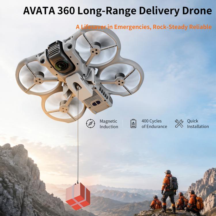 Sistema lancio aereo geomagnetico per DJI Avata 360