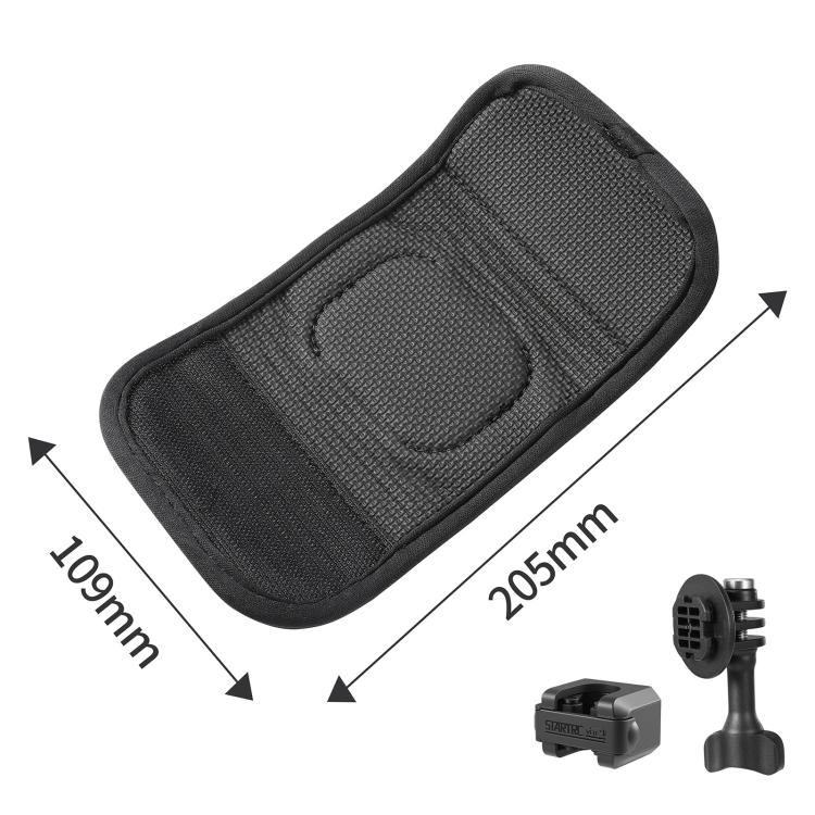 Supporto a sgancio rapido con chiusura a strappo per selfie stick