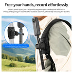 Supporto a sgancio rapido con chiusura a strappo per selfie stick