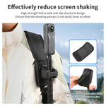 Supporto a sgancio rapido con chiusura a strappo per selfie stick