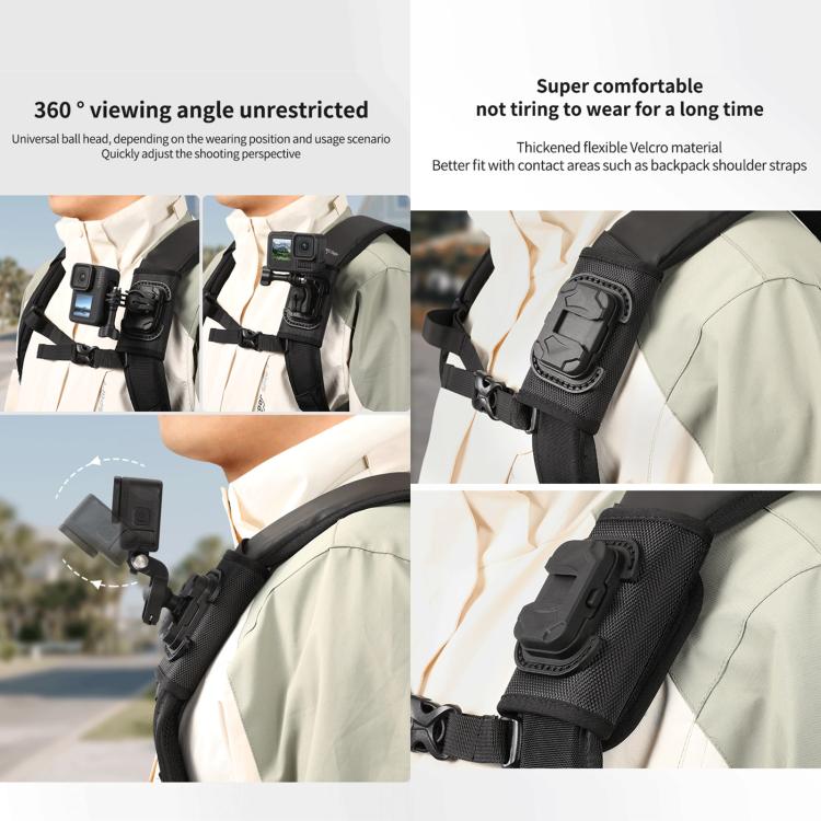 Clip universale per zaino STARTRC con chiusura a strappo