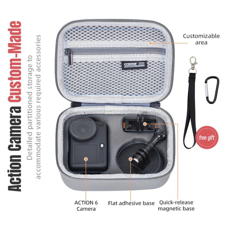 Custodia rigida portatile per DJI Osmo Action 6