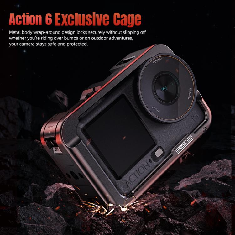 Telaio in metallo con attacco a slitta per DJI Osmo Action 6