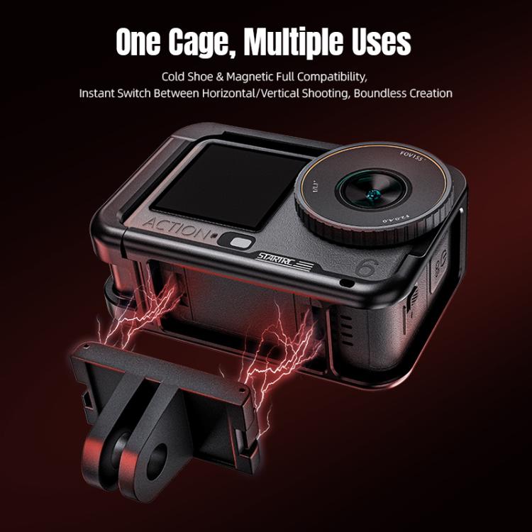 Telaio in metallo con attacco a slitta per DJI Osmo Action 6