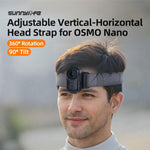 Fascia per la testa regolabile 360° per DJI Osmo Nano