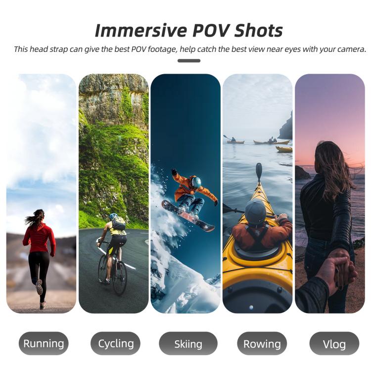 Fascia per la testa regolabile 360° per DJI Osmo Nano