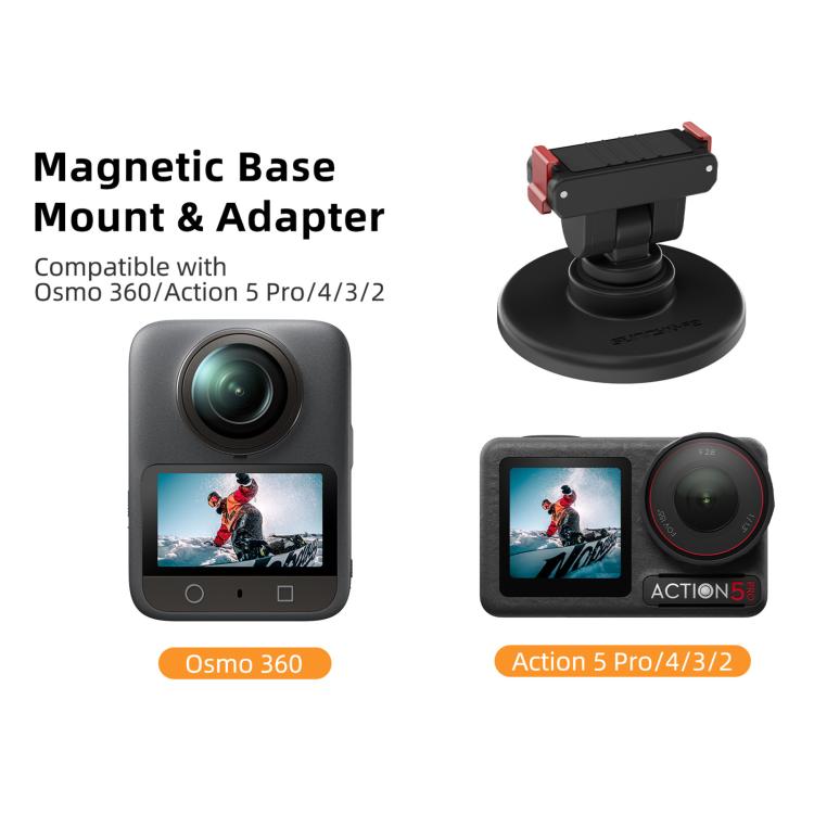 Supporto magnetico regolabile per DJI Osmo 360 e Action 5 Pro