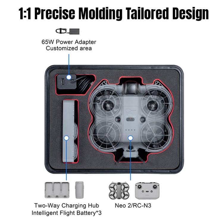 Valigetta portatile impermeabile per DJI Neo 2