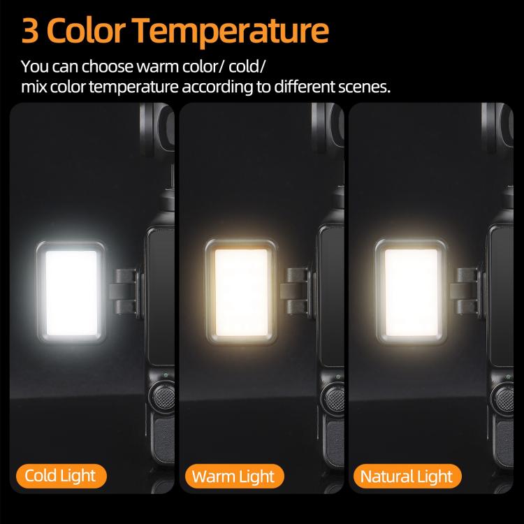 Luce LED regolabile per DJI Osmo Pocket 3 e 4