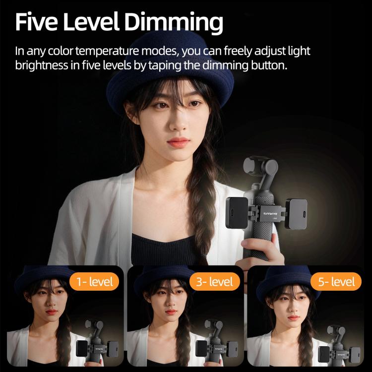 Luce LED regolabile per DJI Osmo Pocket 3 e 4