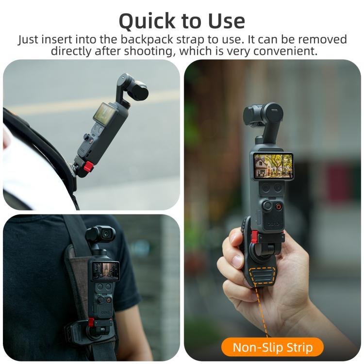 Clip magnetica regolabile per DJI Osmo Pocket 4 e 3