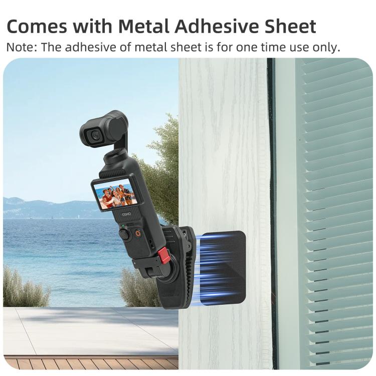 Clip magnetica regolabile per DJI Osmo Pocket 4 e 3