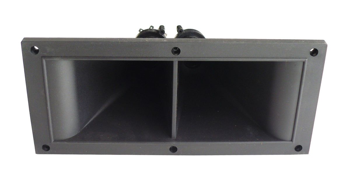 Doppio Tweeter piezo a tromba 500W nero