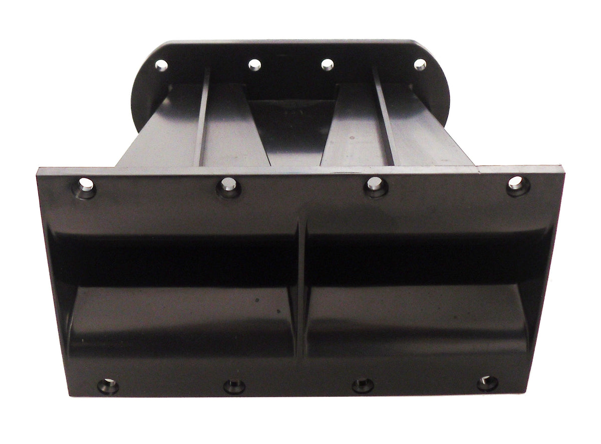 Tromba per doppio tweeter nero 207x185x115