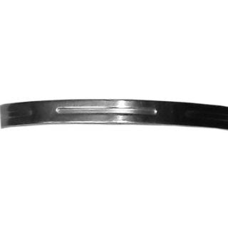 Bracciale con disegni in acciaio inox rigido ovale 16 cm