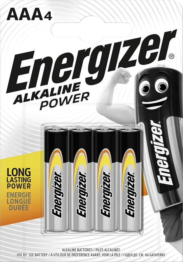 Batteria alcalina AAA LR03 1.5V Energizer blister da 4