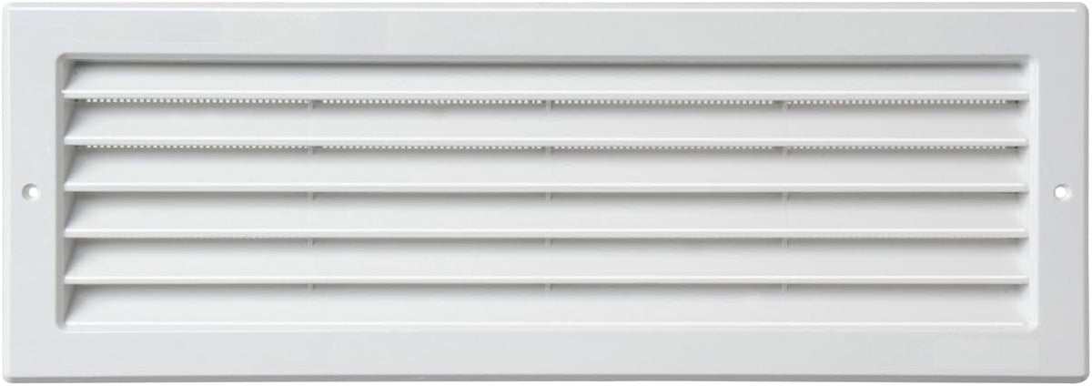Griglia rettangolare da incasso in PP bianco 370×130mm GR3713 E3038