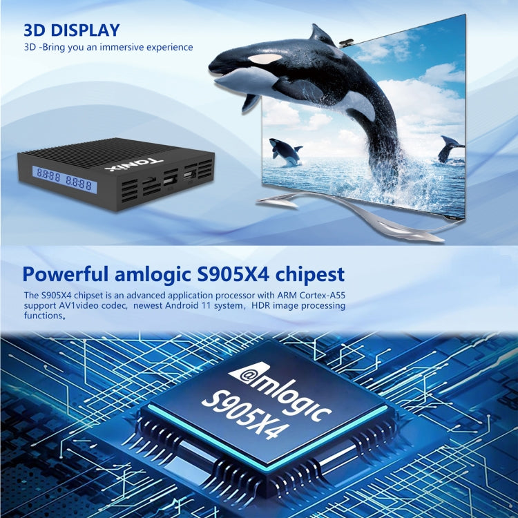 Smart TV Box Tanix X4 Android 11 4GB RAM 32GB