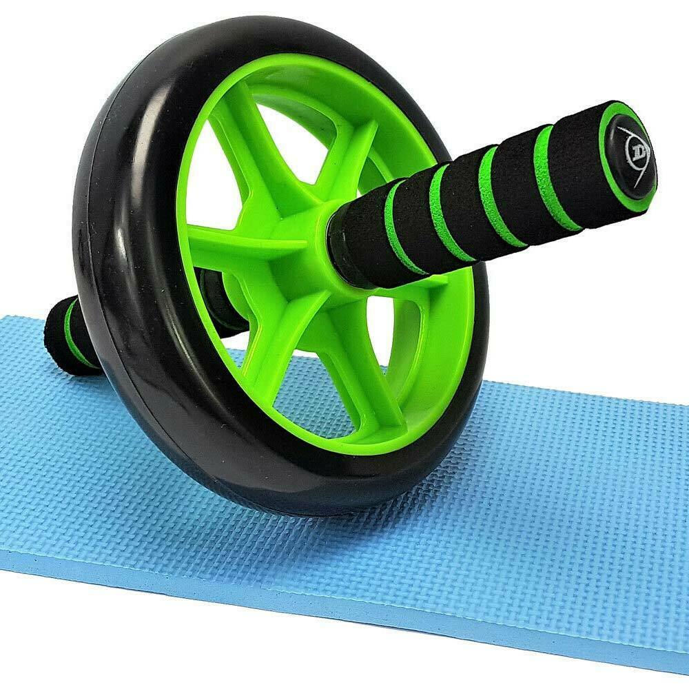 Rullo a ruota singola per allenamento addominali Dunlop diametro 28cm