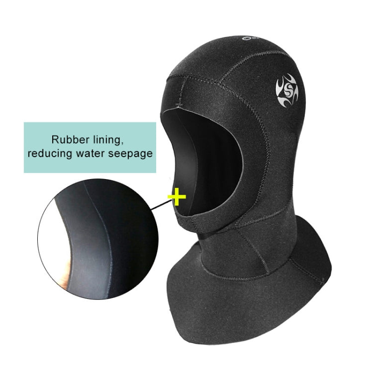 Cappuccio immersione neoprene 3 mm con protezione orecchie