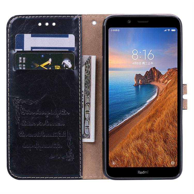 Custodia in pelle flip orizzontale con supporto per Xiaomi Redmi 7A