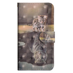 Custodia portafoglio flip TPU e pelle per Galaxy S8