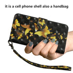 Custodia portafoglio flip TPU e pelle per Galaxy S9