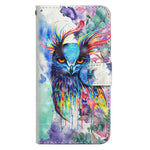 Custodia portafoglio flip TPU e pelle per Galaxy S9