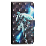 Custodia portafoglio flip TPU e pelle per Galaxy S9