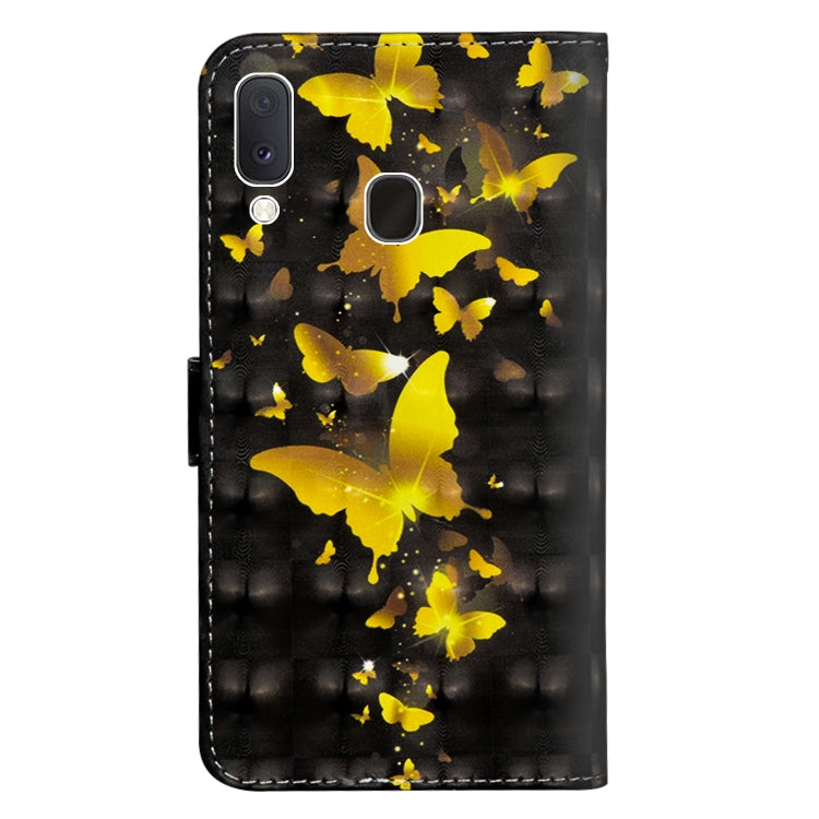 Custodia portafoglio flip 3D per Galaxy A20 e A30