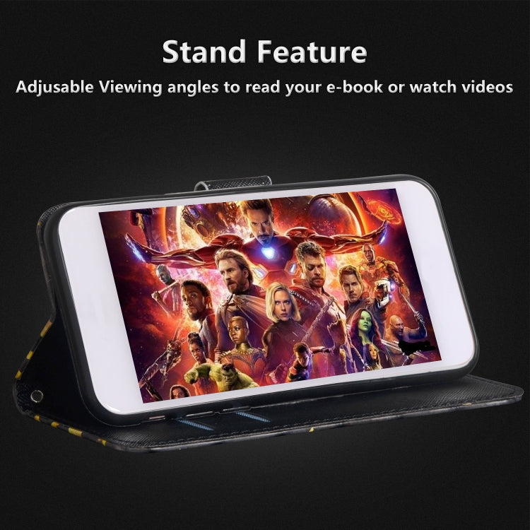 Custodia portafoglio flip TPU e pelle per Galaxy A50
