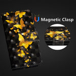 Custodia portafoglio flip TPU e pelle per Galaxy A50