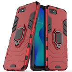 Custodia protettiva antiurto in TPU con supporto ad anello per OPPO A1k e Realme