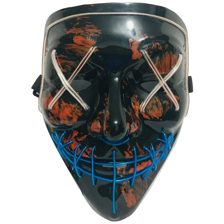 Maschera LED luminescente per festa Halloween 21x18 cm