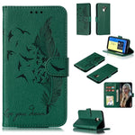 Custodia portafoglio in pelle per Galaxy J6+ con slot carte