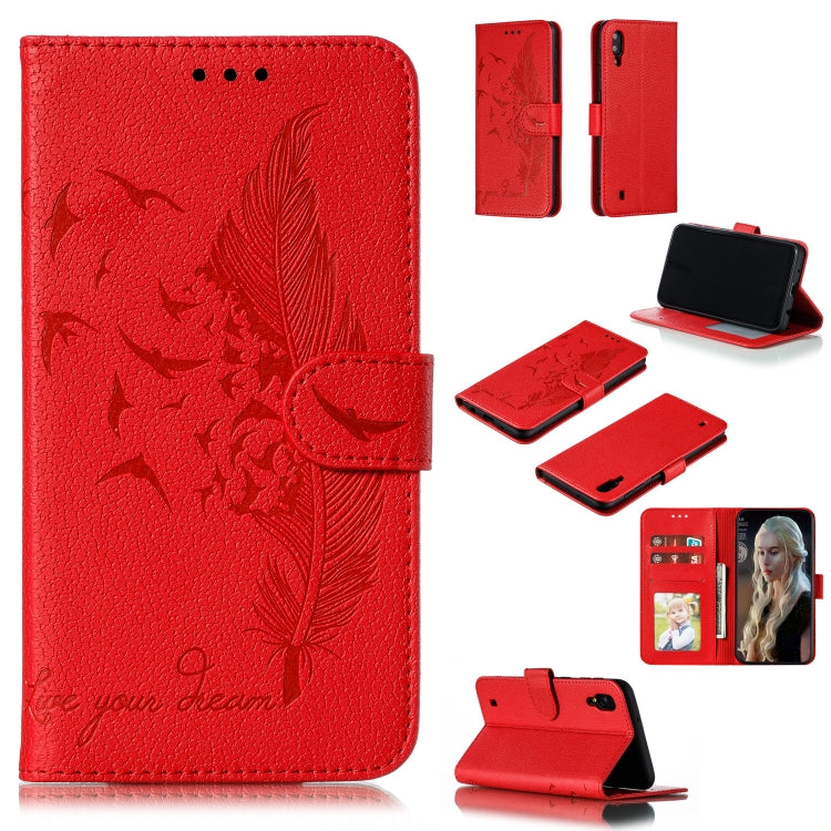 Custodia portafoglio in pelle flip per Samsung Galaxy M20