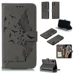 Custodia portafoglio in pelle flip per Samsung Galaxy M20